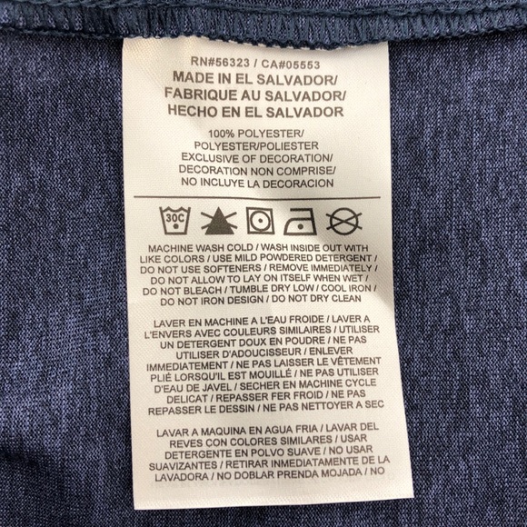 Nike Dark Blue Long Sleeve Tee, 2XL-T - Picture 6 of 6